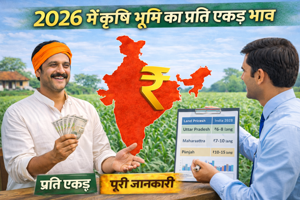 Current Price of Agricultural Land Per Acre in India