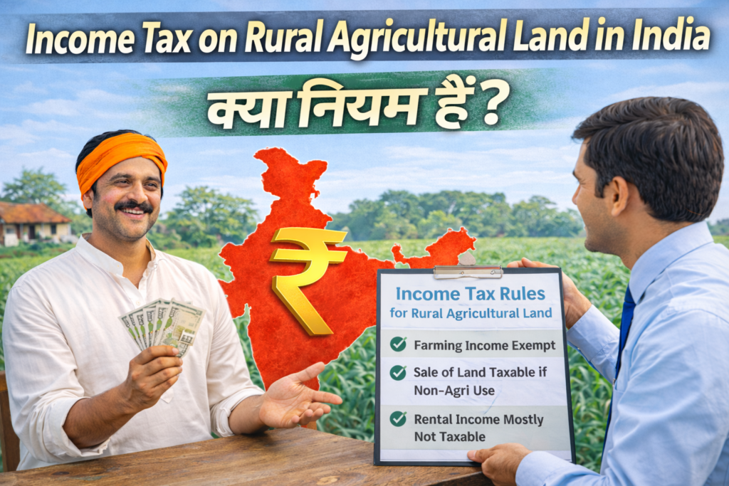 Income Tax on Rural Agricultural Land in india