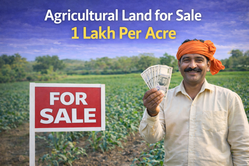Agricultural Land for Sale 1 Lakh Per Acre
