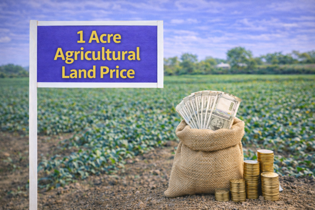 1 acre agricultural land price